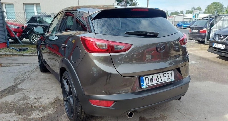 Mazda CX-3 cena 72900 przebieg: 108000, rok produkcji 2018 z Śrem małe 704